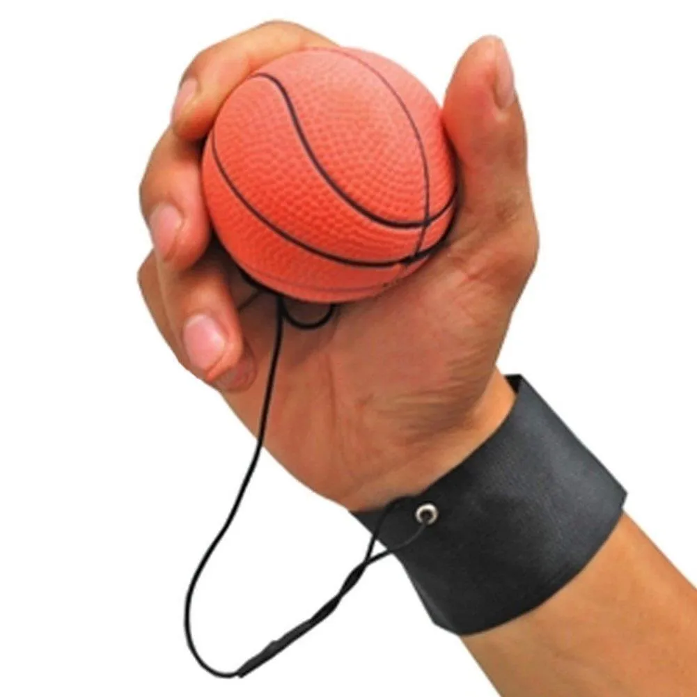 24 x SPONGE RUBBER HIGH BOUNCE RETURN BALL Wrist Strap Elastic String HOT