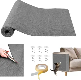 78.7"x15.8"Cat Scratcher & Couch Protector for Sofa - Scratch Pad, Scratching Post for Cats, Furniture Protector from Claws(Light Gray)