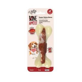 AFP Super Nylon Bone With Beef Flavour infused Dog Toy (Medium)