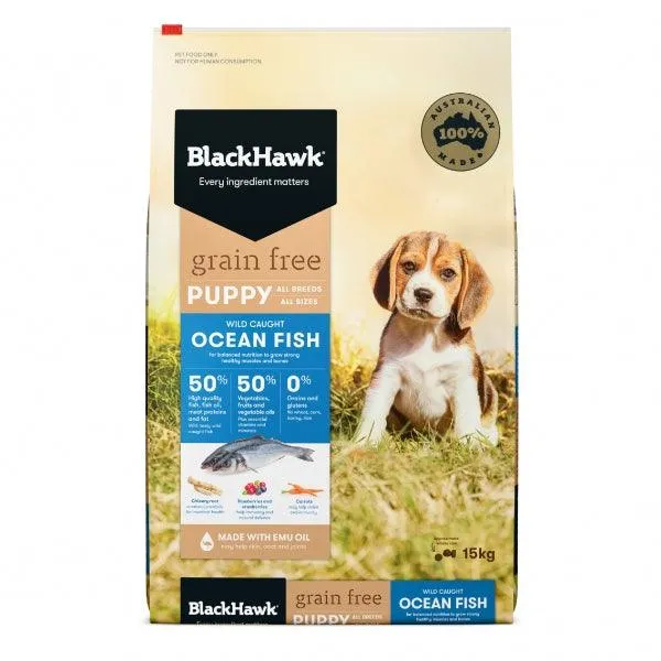 Black Hawk – Puppy – GRAIN FREE – Ocean Fish