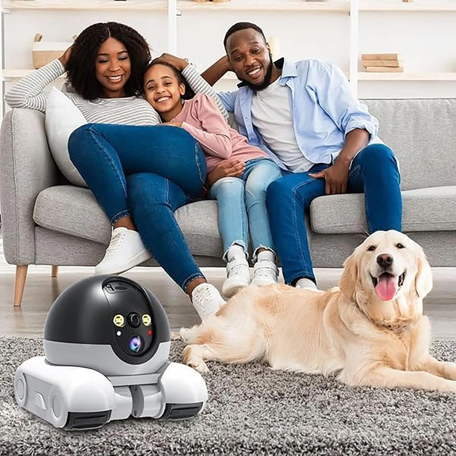 Blinky Bot Camera, Blinky Bot Pro Robot Camera, Patrol Buddy Pet RobotCamera, 1080p Hd Wi-Fi Mobile PetCameras with Dual-Lens, App Control, 2 Way Audio, Night Vision (32G)