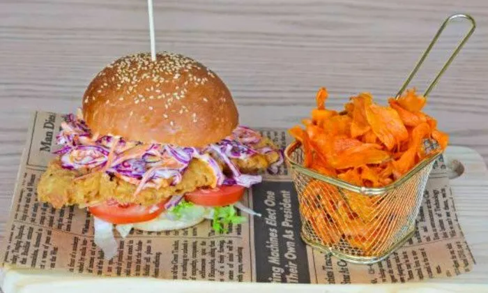 Choice of Any Burger with Side for 2, 4, or 6 at The Wing and Burger Bar