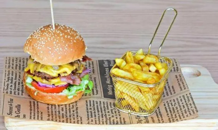 Choice of Any Burger with Side for 2, 4, or 6 at The Wing and Burger Bar
