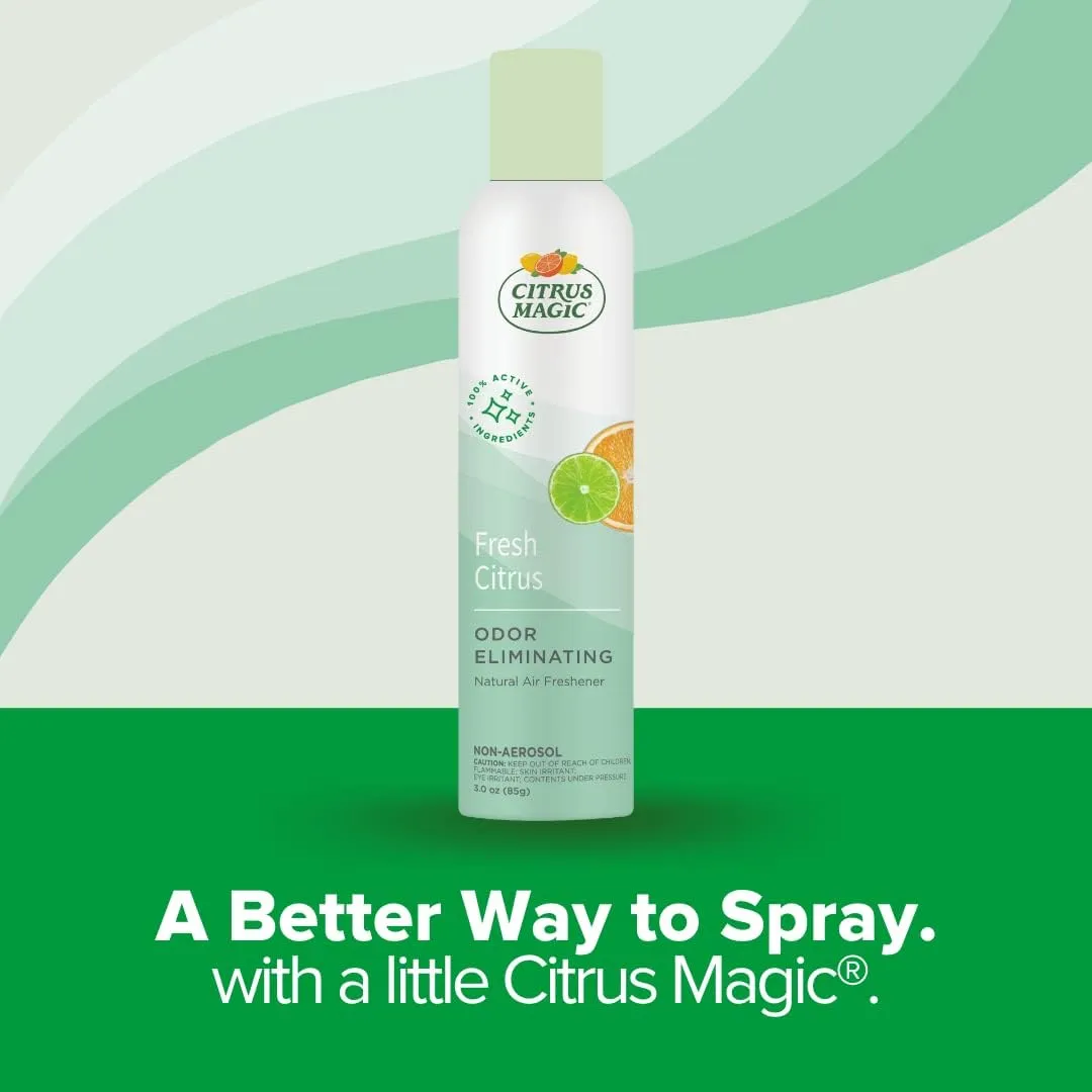 Citrus Magic Natural Odor Eliminating Air Freshener Spray, Fresh Citrus, 3-Ounce