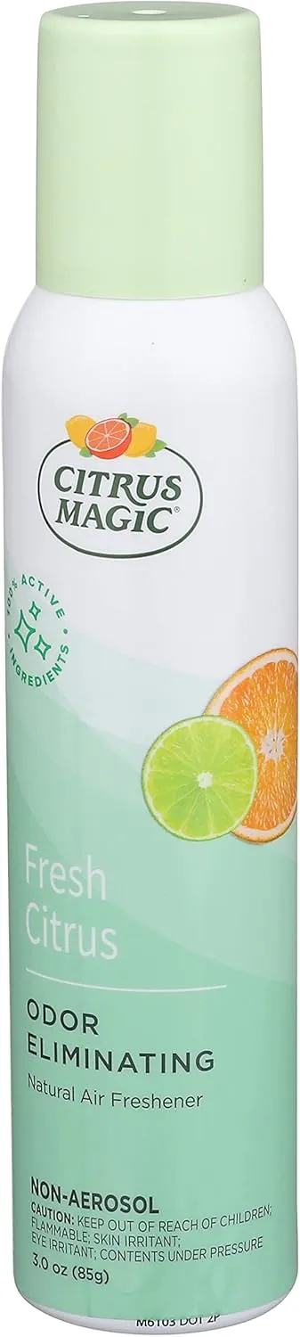 Citrus Magic Natural Odor Eliminating Air Freshener Spray, Fresh Citrus, 3-Ounce