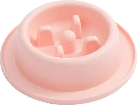 Dog Slow Feeder Bowl Fun Shape Anti-Gulping Pet Slower Food Feeding Dish Interactive Bloat Stop Round Dog Bowls Non Slip