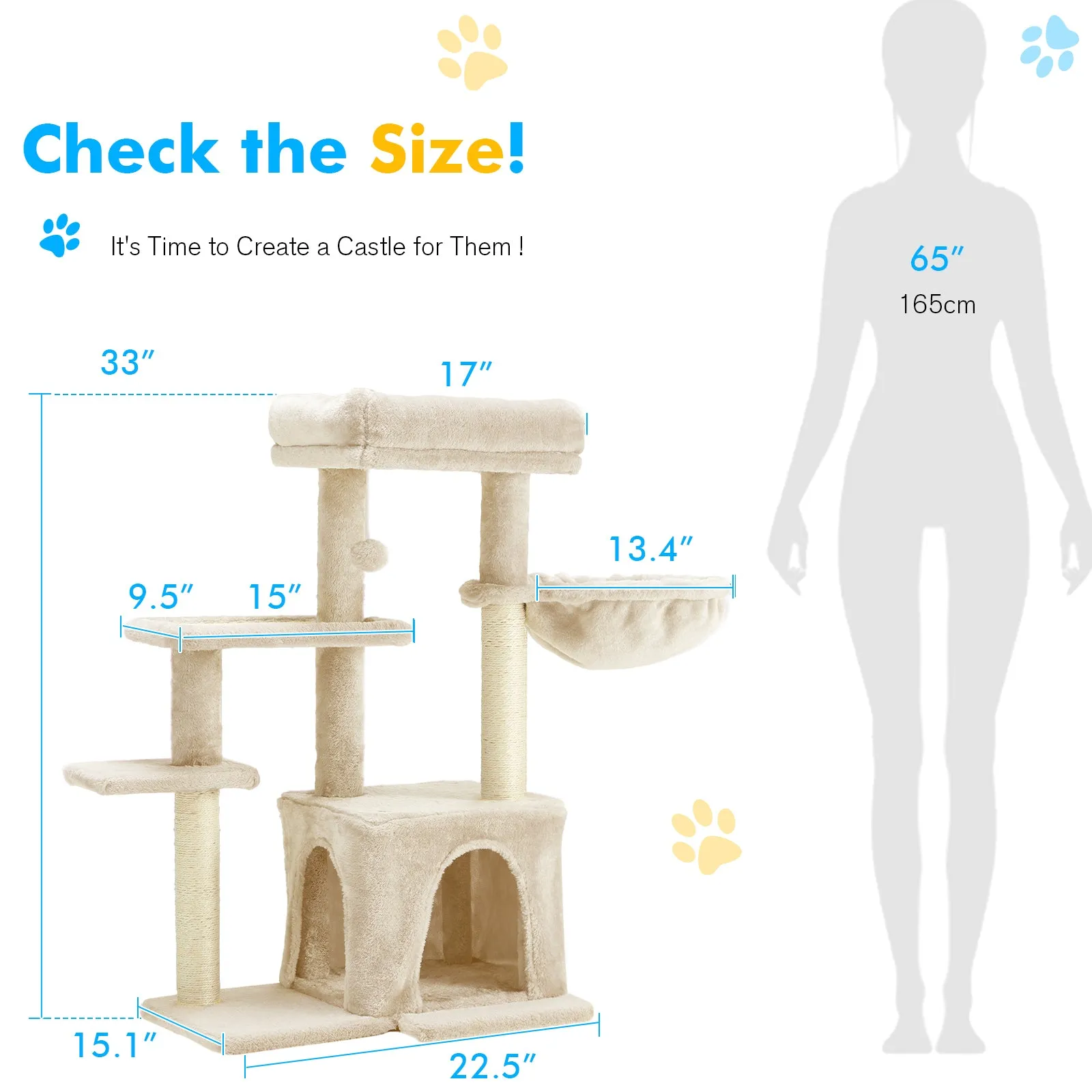 EROMMY Cat Climbing Tower