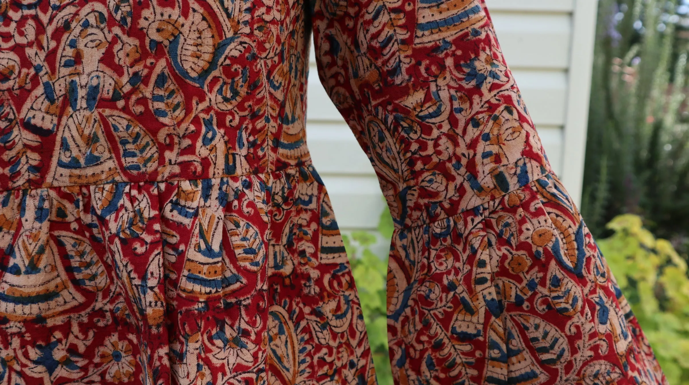 Fair Trade Bell Sleeve Square Neck Amelia Design