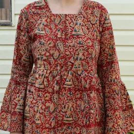 Fair Trade Bell Sleeve Square Neck Amelia Design