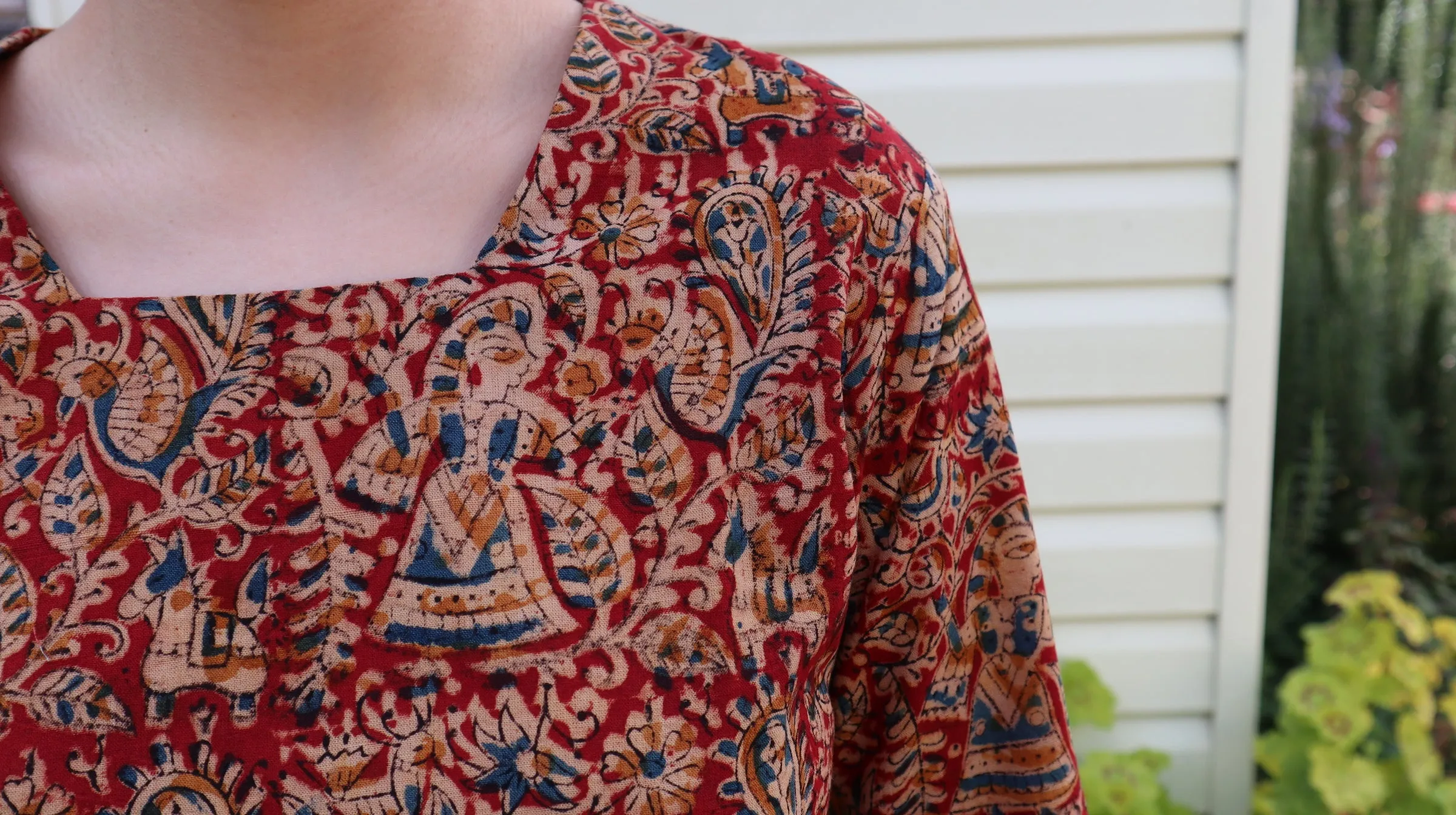 Fair Trade Bell Sleeve Square Neck Amelia Design