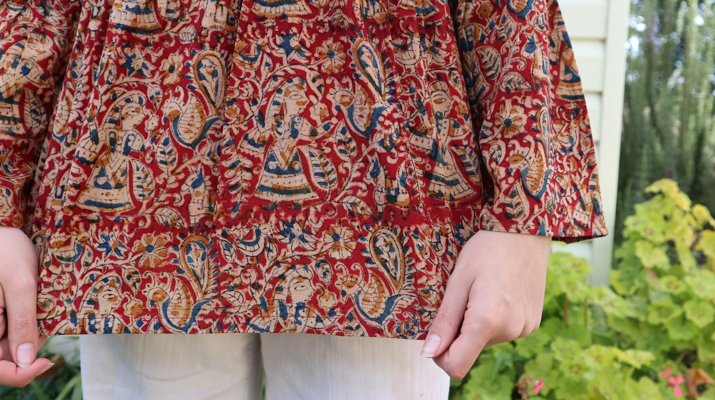 Fair Trade Bell Sleeve Square Neck Amelia Design