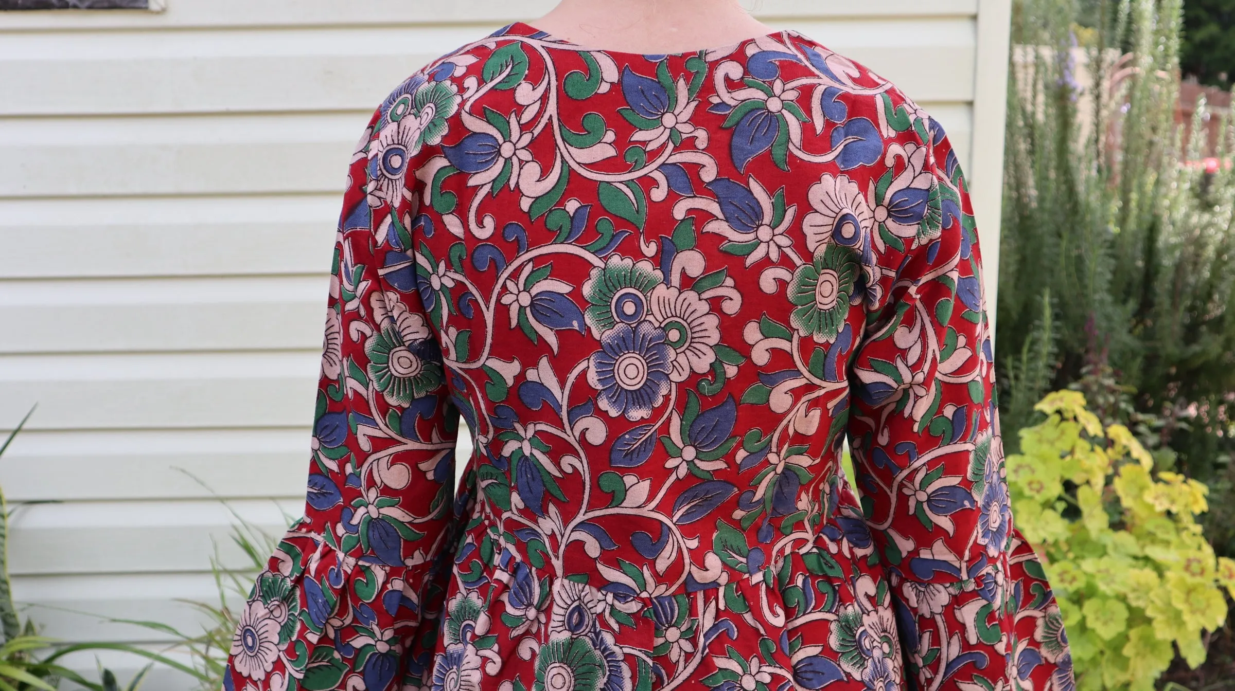 Fair Trade Bell Sleeve Square Neck Evelyn Design Top
