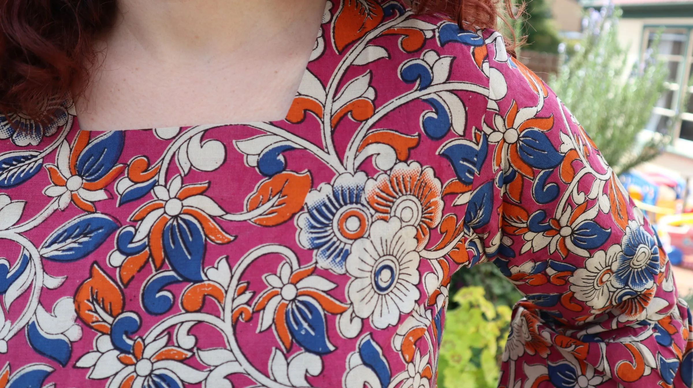Fair Trade Bell Sleeve Square Neck Mia Design