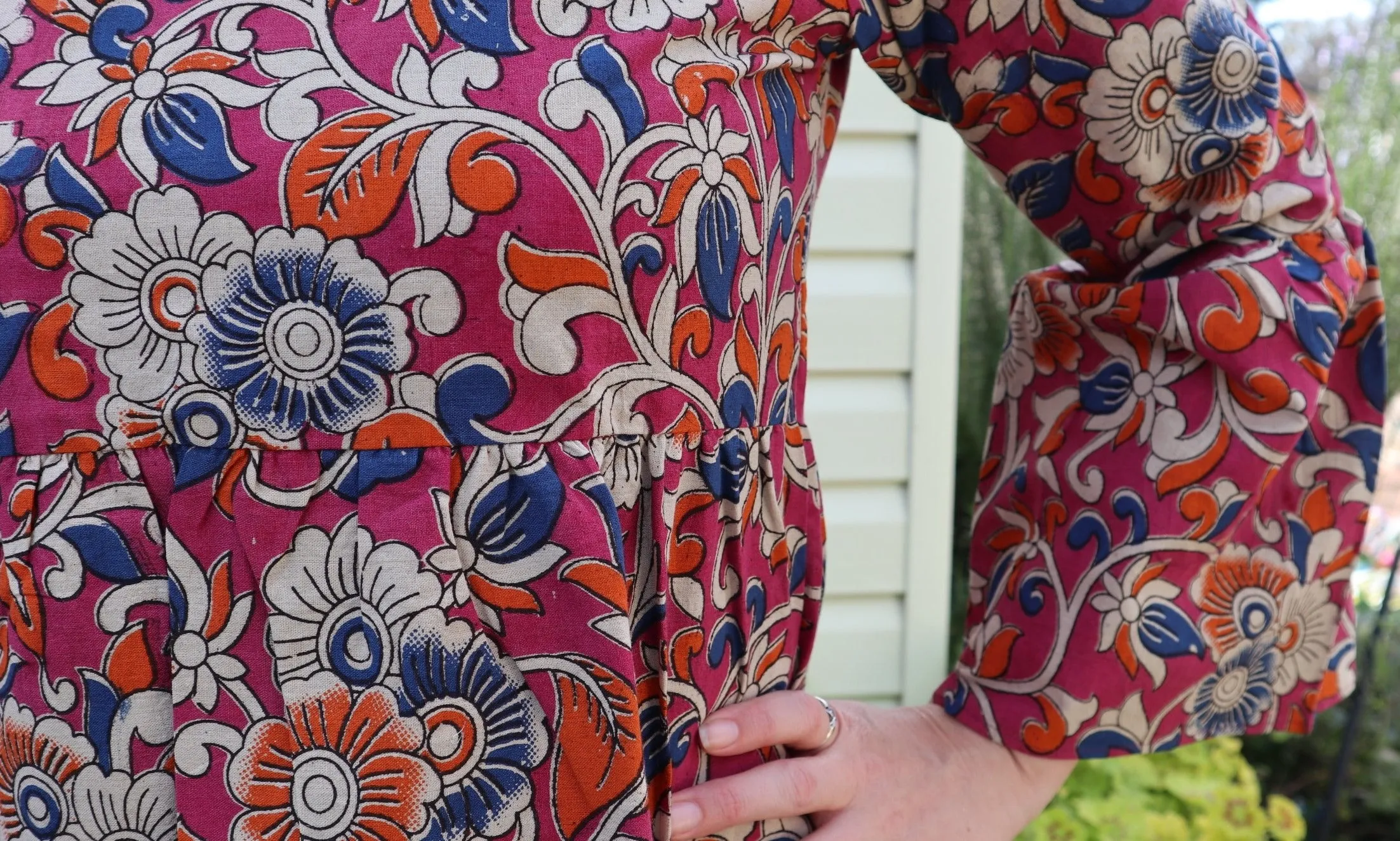 Fair Trade Bell Sleeve Square Neck Mia Design