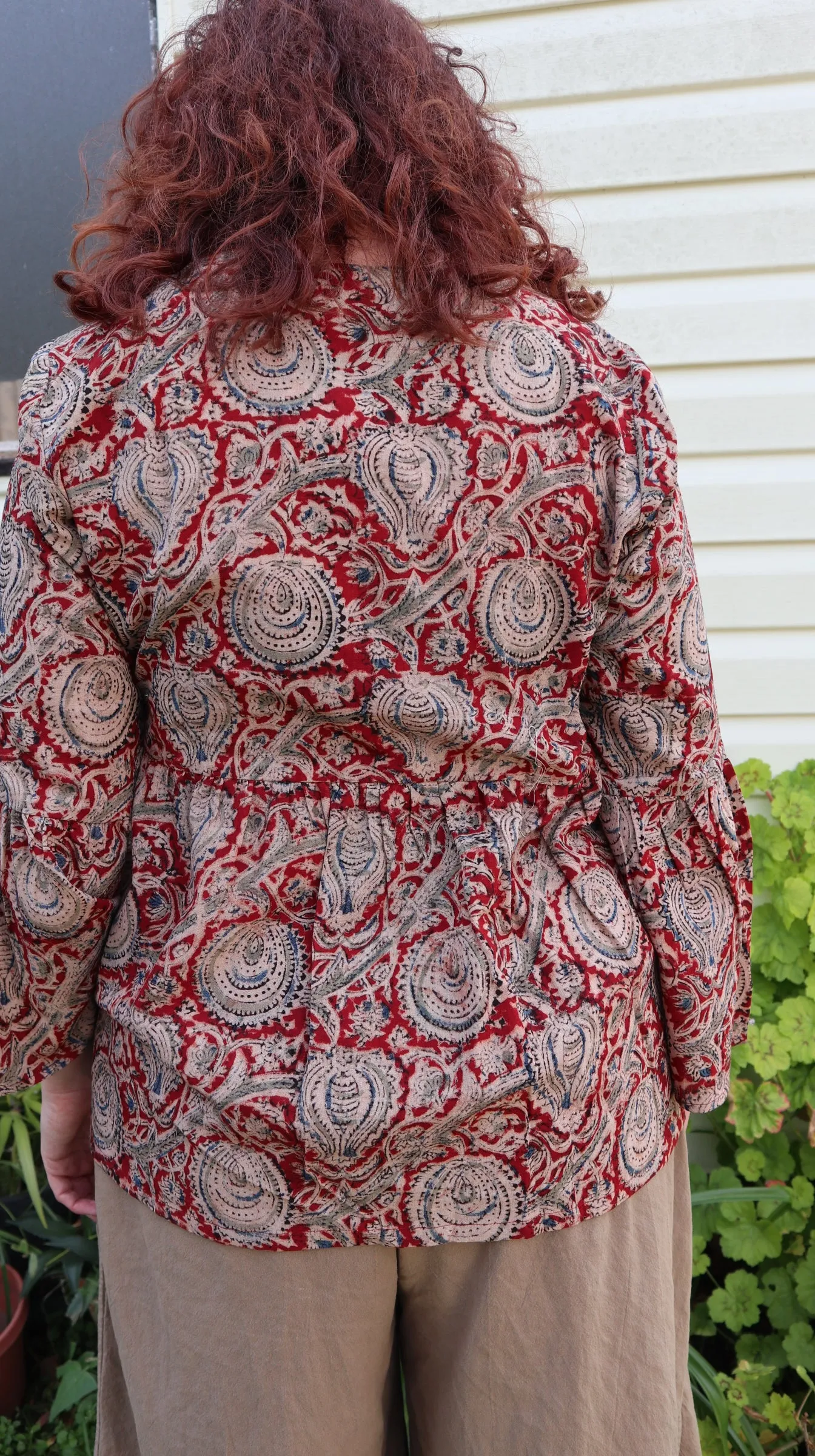 Fair Trade Bell Sleeve Square Neck Top Harper Design