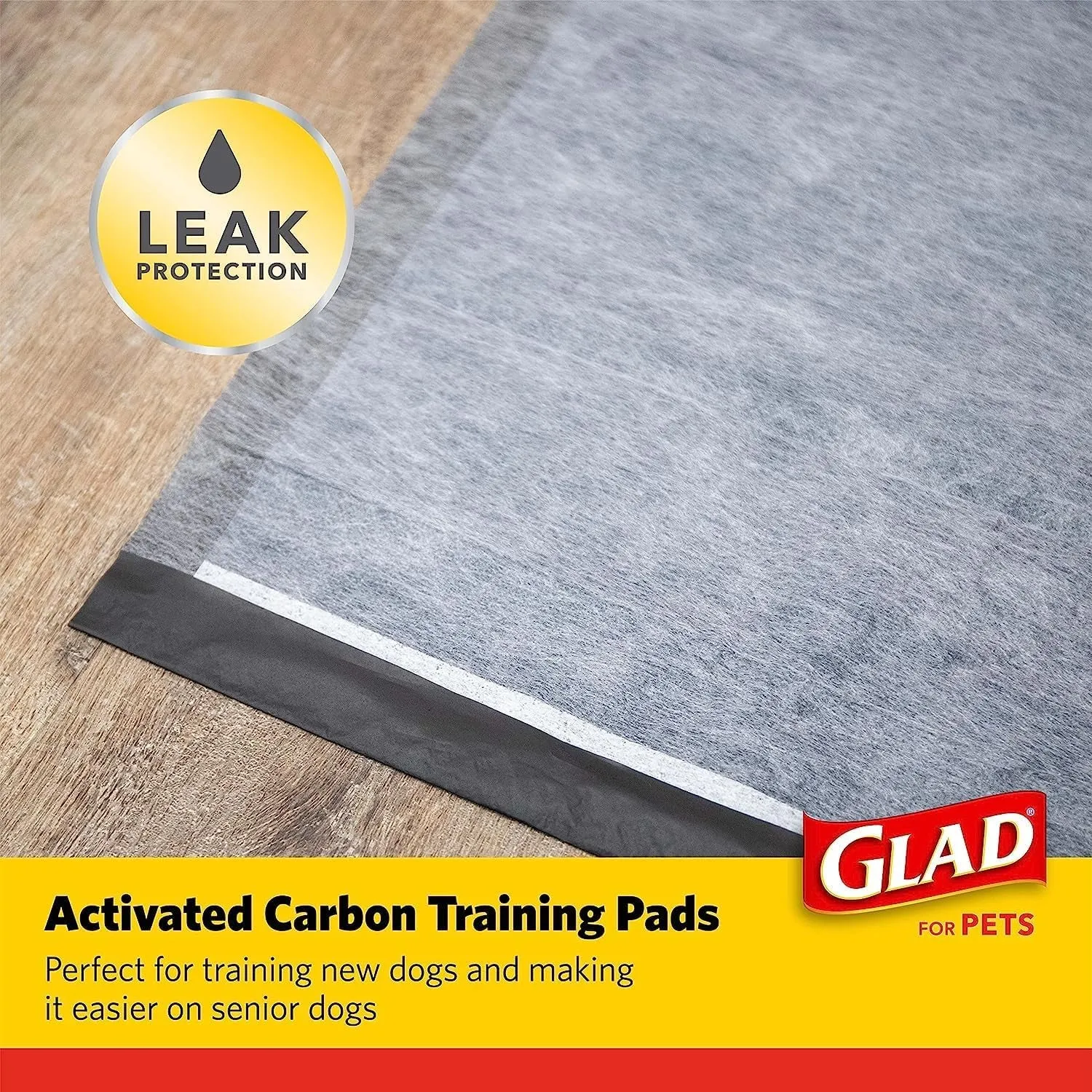 for Pets Black Charcoal Puppy Pads - Super Absorbent Disposable Dog Pee Pads, Potty Training Pads, and Pet Supplies - Dog Pee Pads for Crate Training and Indoor Use 23" X 23" - 50 Count - 4 Pack