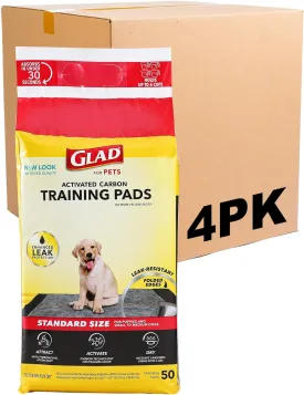 for Pets Black Charcoal Puppy Pads - Super Absorbent Disposable Dog Pee Pads, Potty Training Pads, and Pet Supplies - Dog Pee Pads for Crate Training and Indoor Use 23" X 23" - 50 Count - 4 Pack