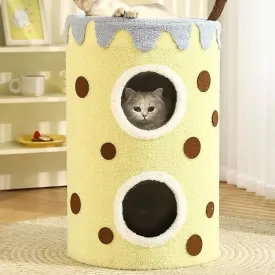 HOOPET Pet Milk Tea Sisal Pail-Double Tier