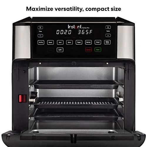 Instant Pot Vortex Pro 9-in-1 Air Fryer, 10 Quart, Air Fry, Roast, Toast, Broil, Bake, Reheat, Dehydrate, Proof & Rotisserie