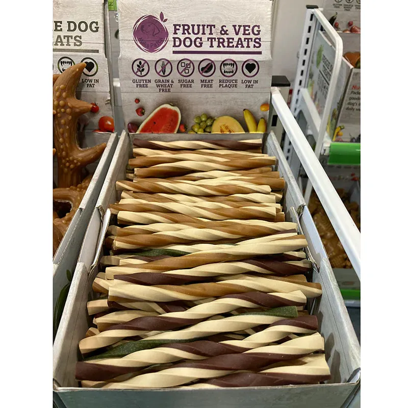 Maks Patch Fruit & Veg Straws with added Coconut Oil Dog Treats