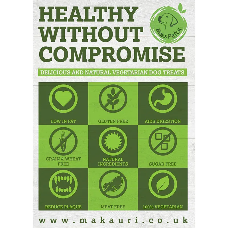 Maks Patch Fruit & Veg Straws with added Coconut Oil Dog Treats