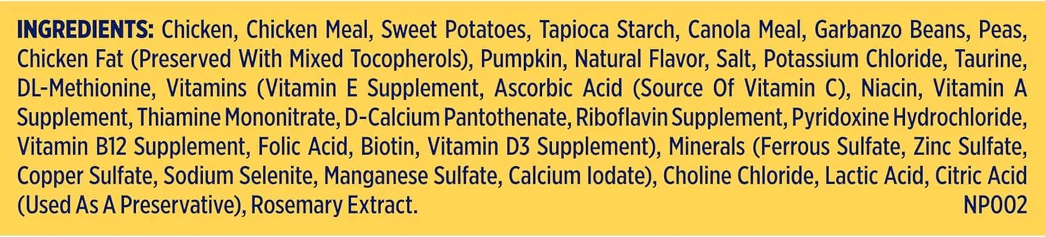 Natures Recipe Grain Free Chicken, Sweet Potato & Pumpkin Recipe Dry Dog Food, 24 lb. Bag