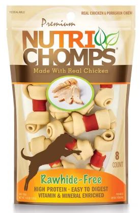 NutriChomps 8ct Chicken Mini Knot with Flavor Wrap