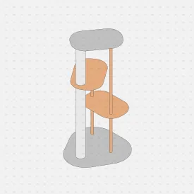 Pets Objects: Cat Climbing Tower