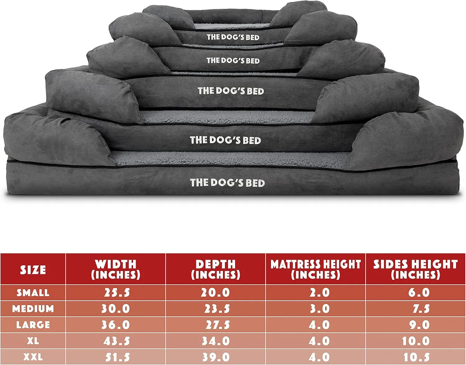 The Dogs Bed, Medium Grey Plush Memory Foam, Pain Relief: Arthritis, Hip & Elbow Dysplasia, Post Surgery, Lameness, Supportive, Calming, Washable Cover, Veterinary Approved