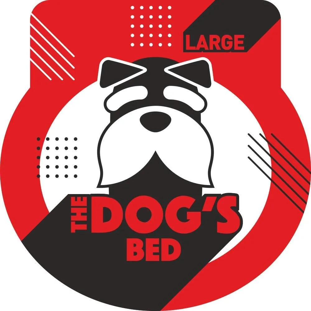 The Dogs Bed Orthopedic Headrest Dog Bed Large Grey/Black 40x25, Memory Foam, Pain Relief: Arthritis, Hip & Elbow Dysplasia, Post Surgery, Lameness, Veterinary Approved, Waterproof Washable Cover