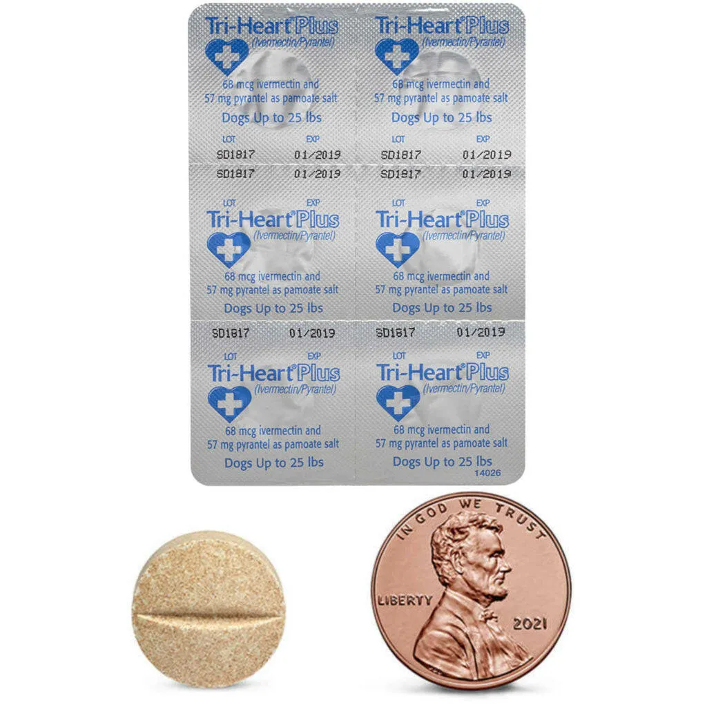 Tri-Heart Plus for Dogs up to 25lbs