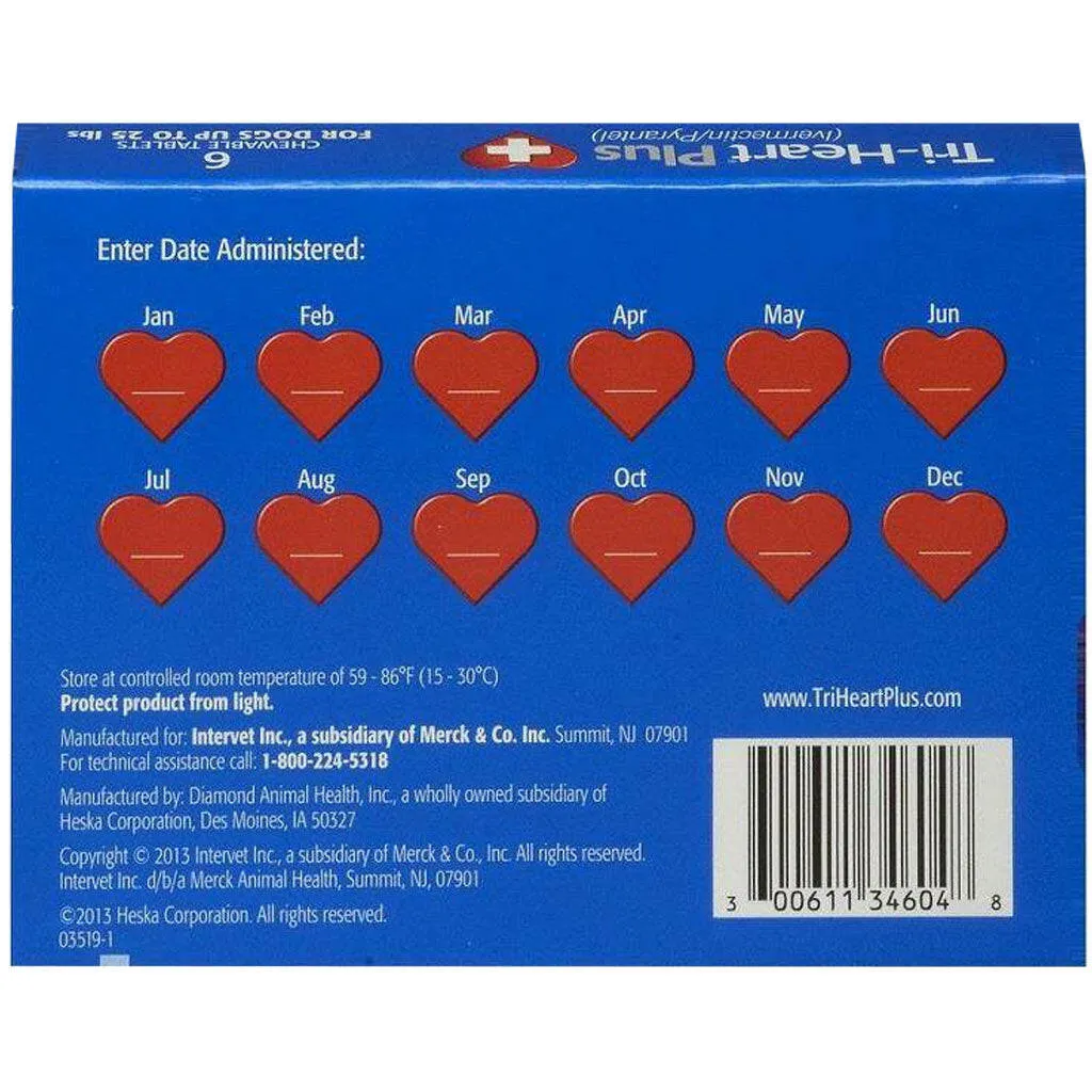 Tri-Heart Plus for Dogs up to 25lbs
