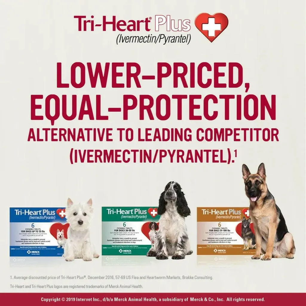 Tri-Heart Plus for Dogs up to 25lbs