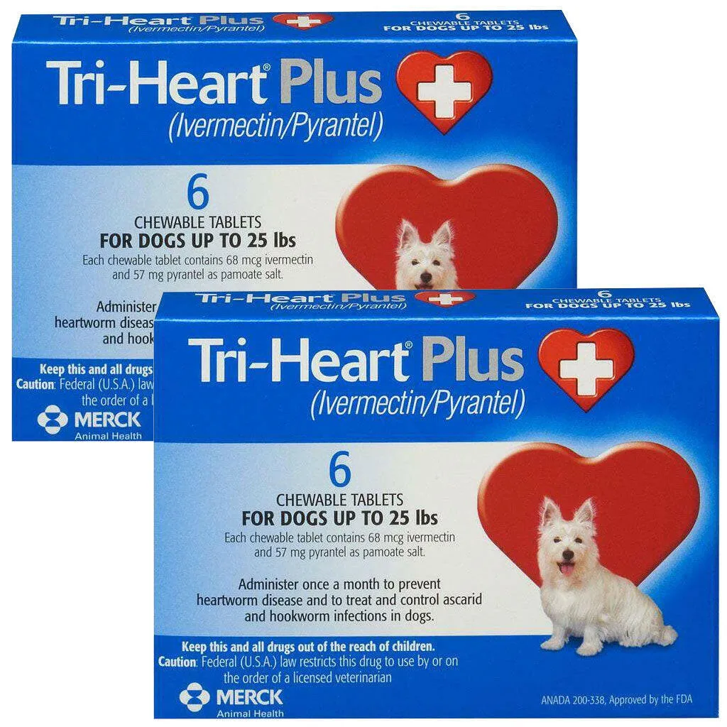 Tri-Heart Plus for Dogs up to 25lbs