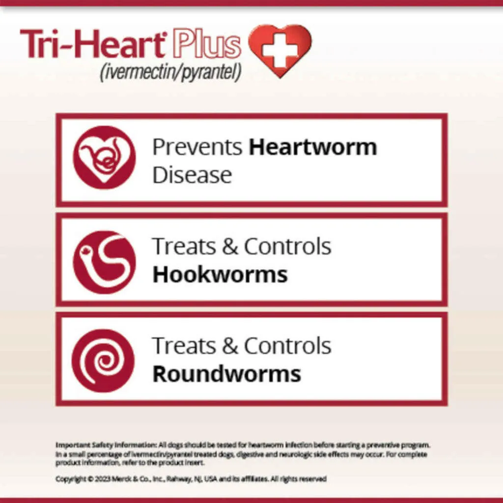Tri-Heart Plus for Dogs up to 25lbs