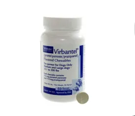 Virbantel Chewable Tablets for Medium/Large Dogs (25.1-200 lb)