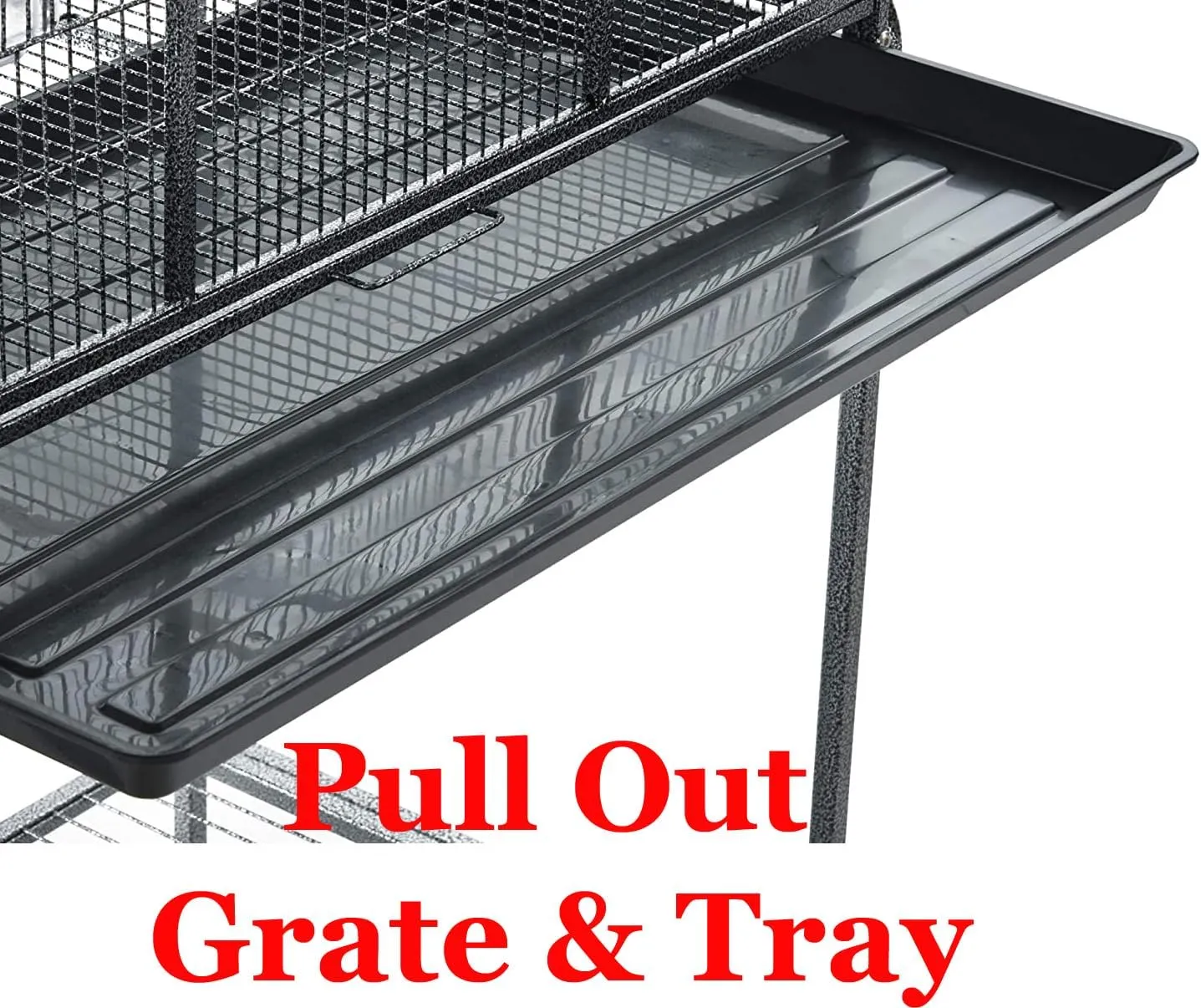 X-Large 31"x18.5"x53.5"H 4-Tiers Deluxe Two Full Story Double Unit Double Large Front Doors Tight 1/2-Inch Wire Spacing for Feisty Ferret Hammock Chinchilla Cat Sugar Glider Critter Cage On Wheels