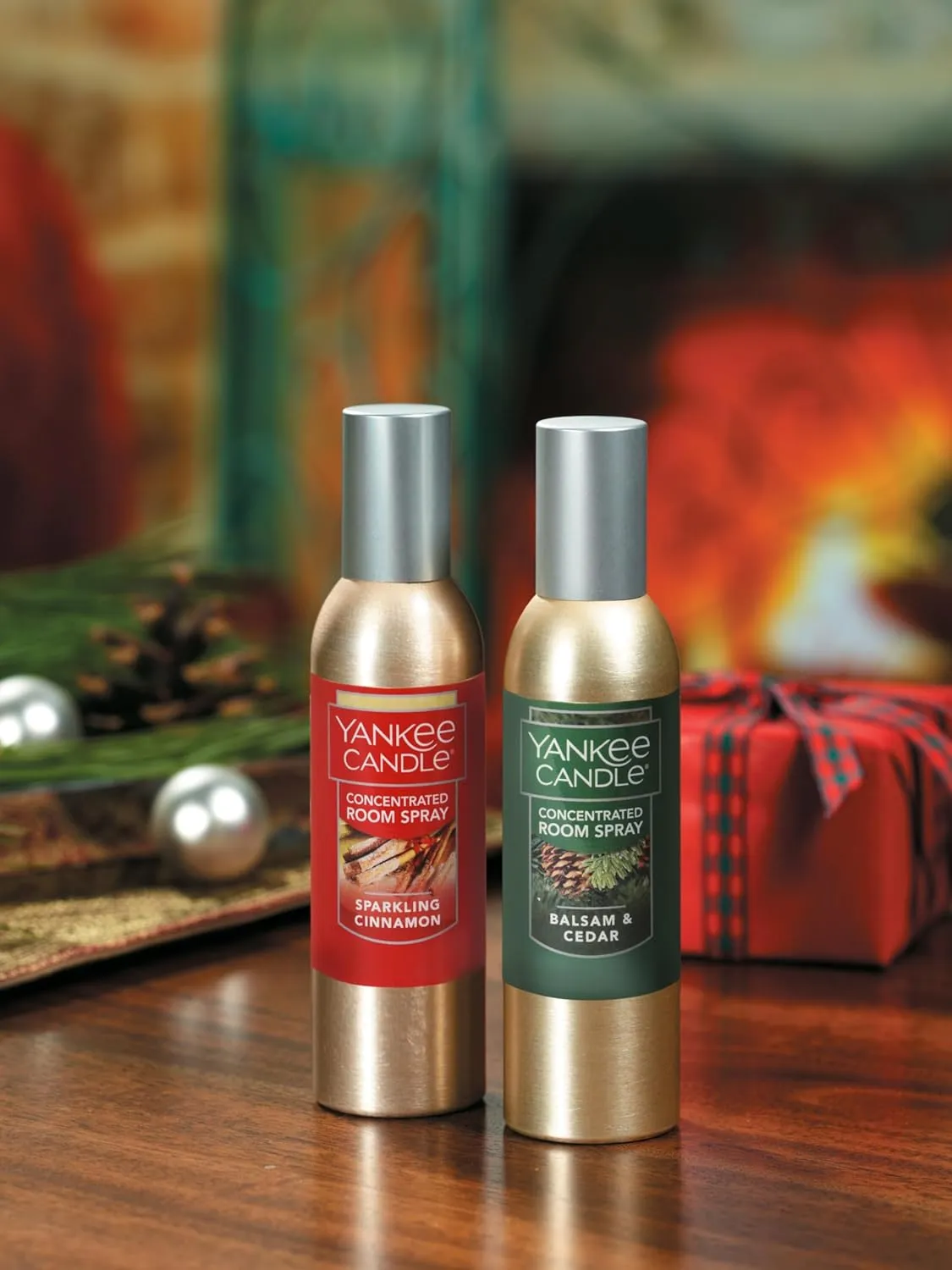 Yankee Candle Concentrated Air Freshener Room Spray, Odor Eliminator for Home, Bathroom, Balsam & Cedar, 1.5 Oz (Pack of 6)